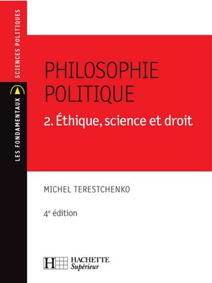 cover image of Philosophie politique--Éthique, science et droit--N°35--4e édition--Ebook epub